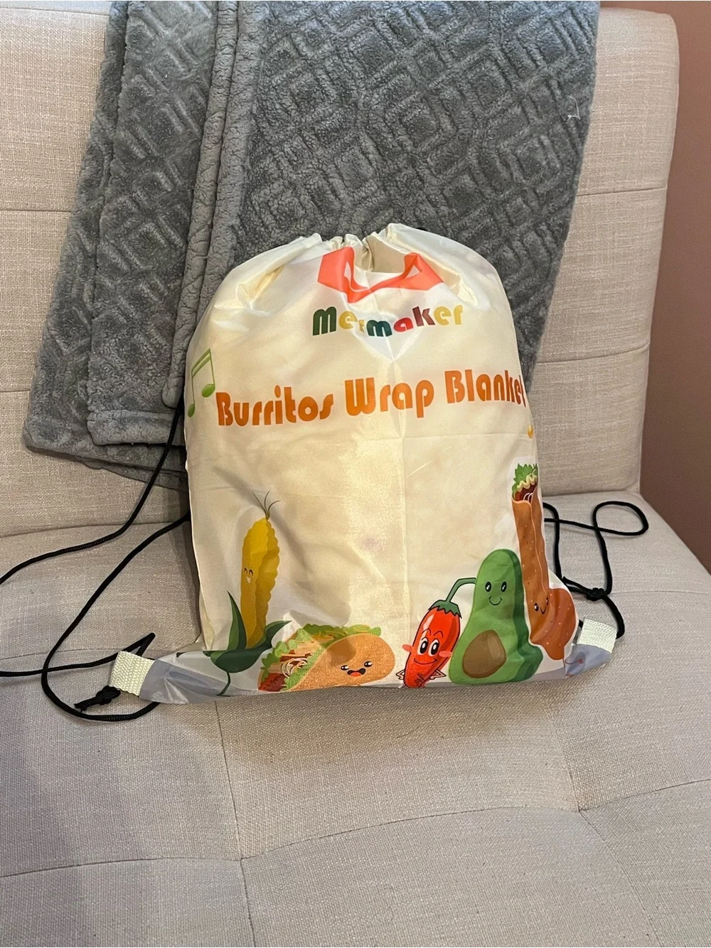 MerMaker Realistic 71” Burrito Blanket - New in bag!